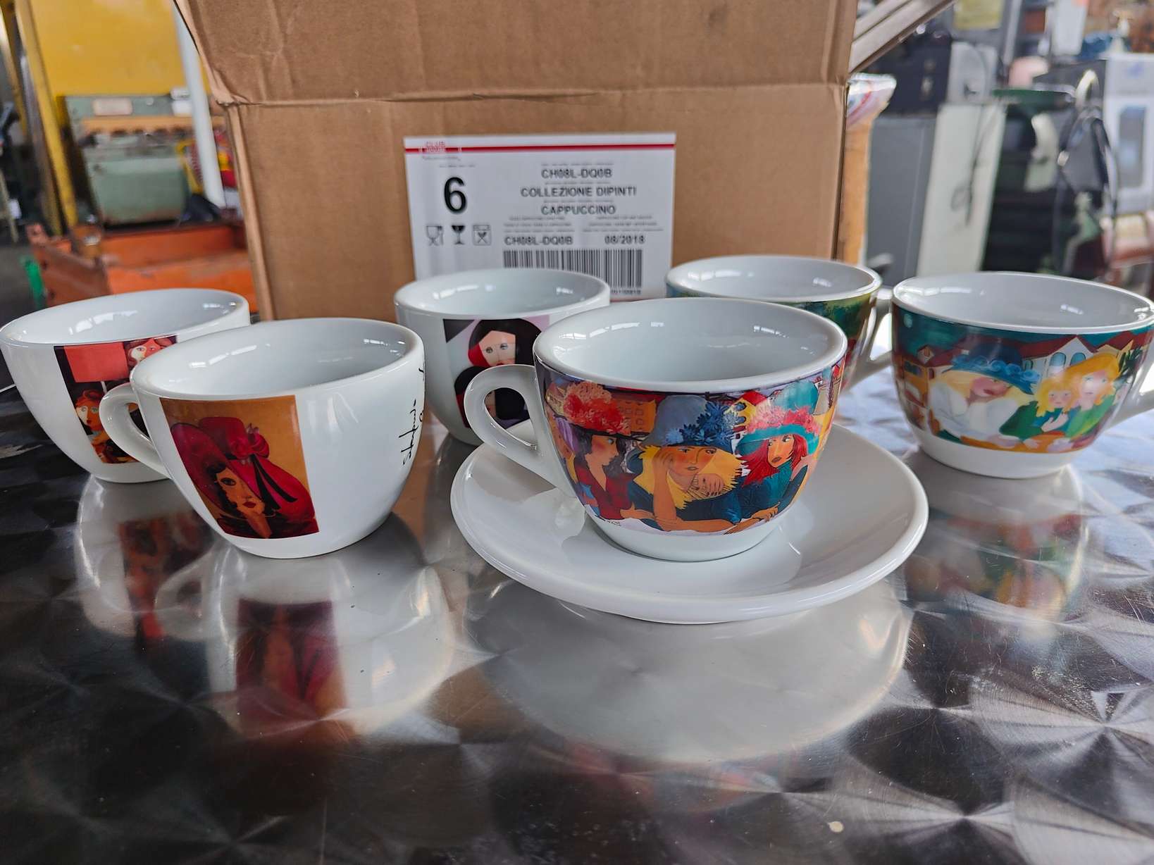 SET TAZZINE DA BAR E BICCHIERI COCA COLA NUOVI - immagine 7