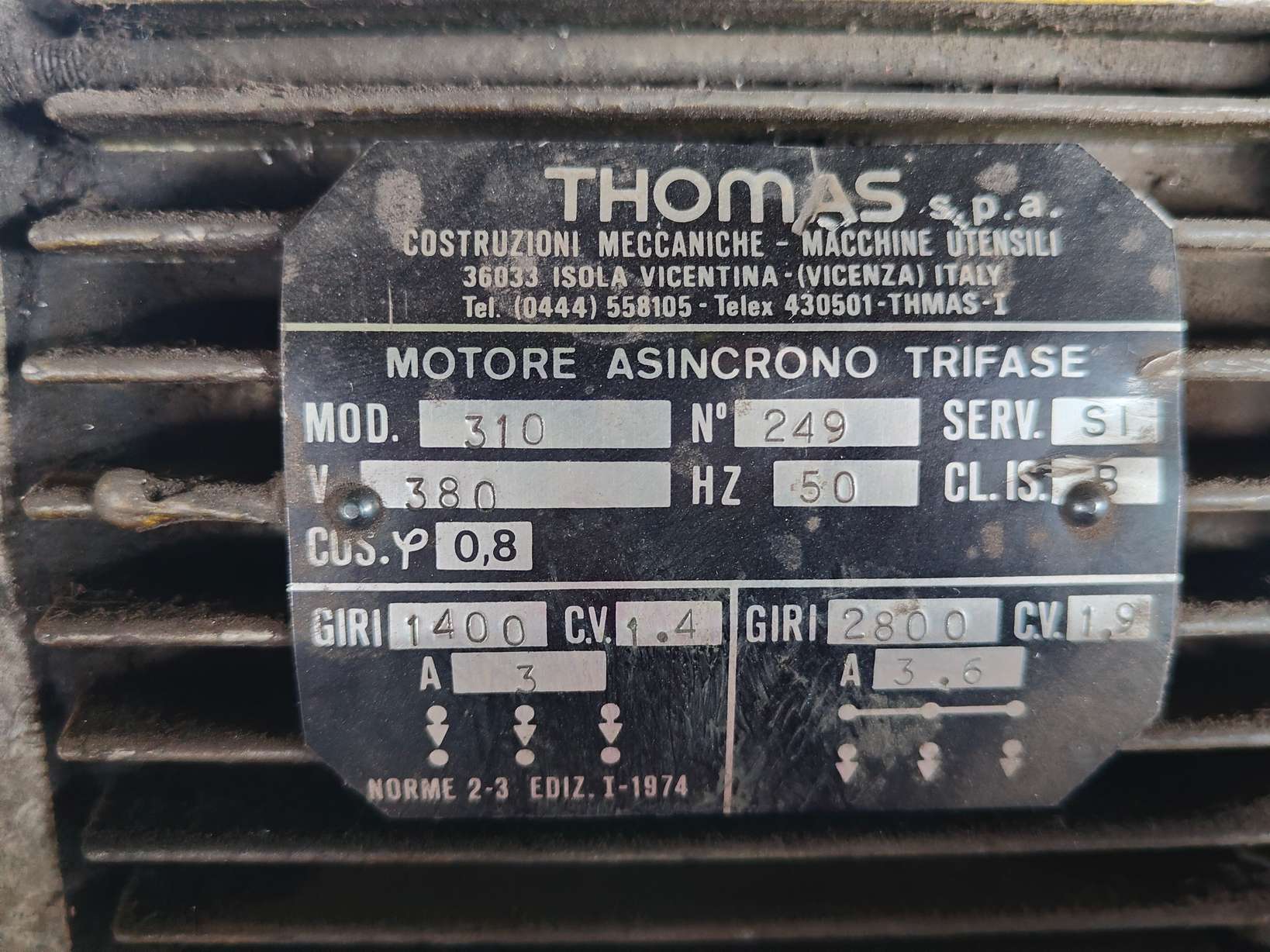 SEGA A NASTRO THOMAS 310 - immagine 5